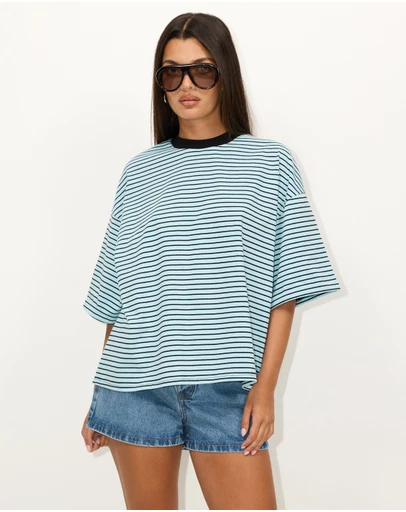 Dazie - Serve Stripe T-Shirt