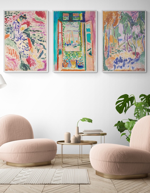 Inka Arthouse - Matisse Exhibition Set of 3 Art Prints