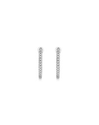 Michael Hill - Hoop Earrings With 0.25 Carat TW Of Diamonds in 10kt White Gold