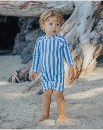 Crywolf - BABY RASH SUIT Deep Sea Stripe