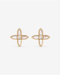 Michael Hill - Mother of Pearl Flower Pendant and Stud Earrings Set in 18kt Gold Vermeil