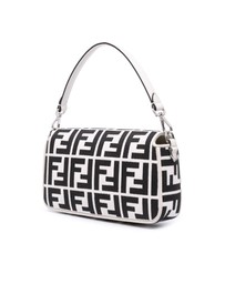 Pre-Loved by Azura Reborn - Pre-Loved Zucca Embroidered Canvas Baguette Satchel