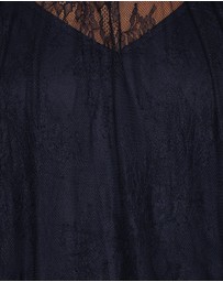 Petal & Pup - Duncan Sheer Lace Top - Midnight Navy