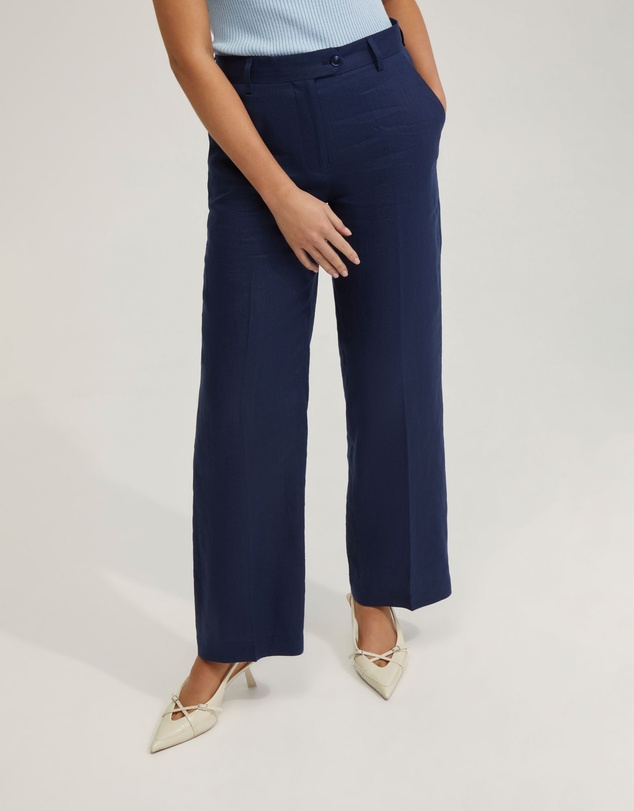 Oxford - Gigi Ajustable Waist Linen Pants