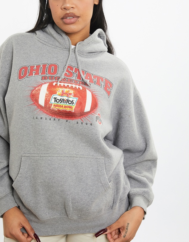 Vintage by The Real Deal - Pre Loved - Vintage NCAA Ohio State Buckeyes Hooded Sweatshirt