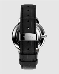 TIMEX - Waterbury Metropolitan Sub-Second 39mm Leather Strap Watch