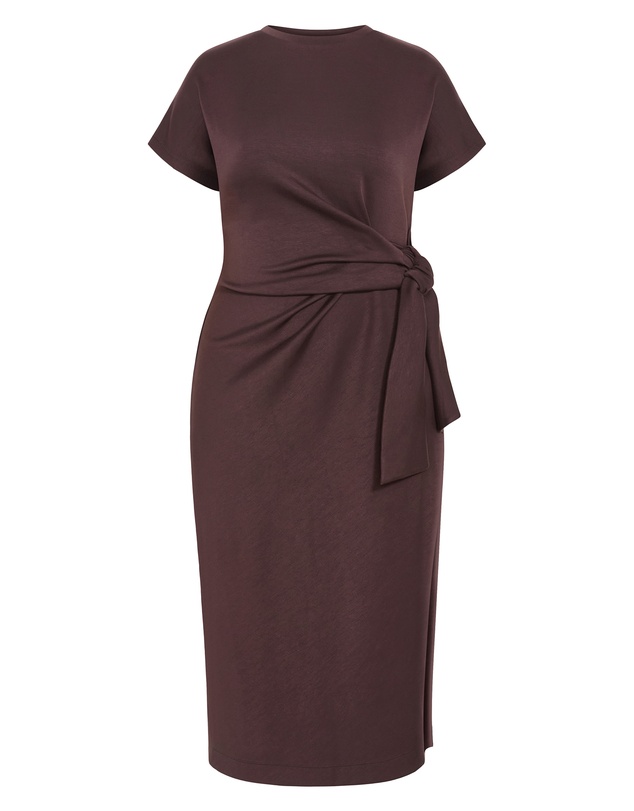 City Chic - Mae Side Tie Midi Dress