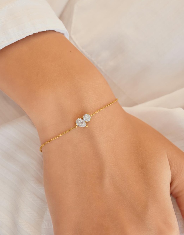 Ania Haie - Ania Haie Gold Toi & Moi Bracelet