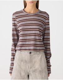 Bassike - Vintage Stripe Baby Long Sleeve T-Shirt