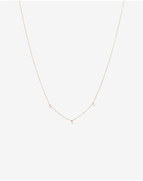 Michael Hill - Cultured Freshwater Pearl Station Necklace in 10kt Yellow Gold