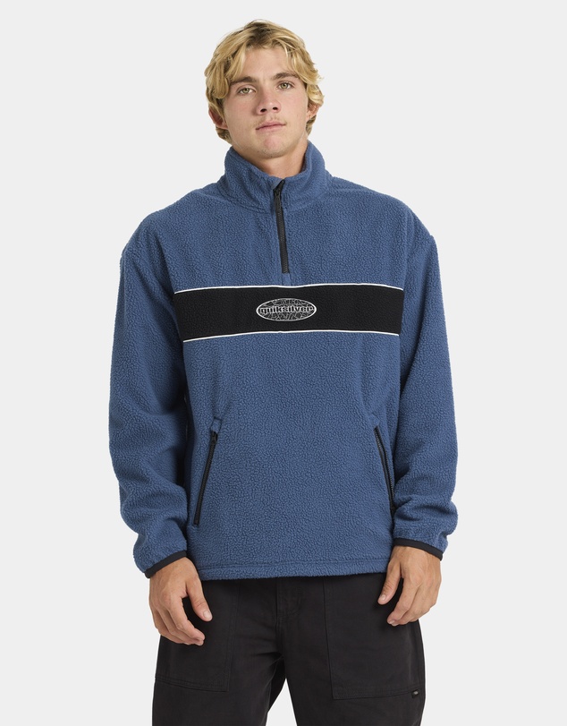 Quiksilver - Mens Mercury Panel 1/4 Zip Fleece Jumper