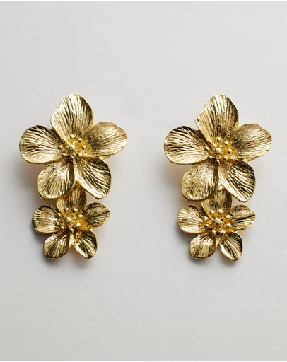 Moira Hughes - The White Label - Lisa Flower Earrings