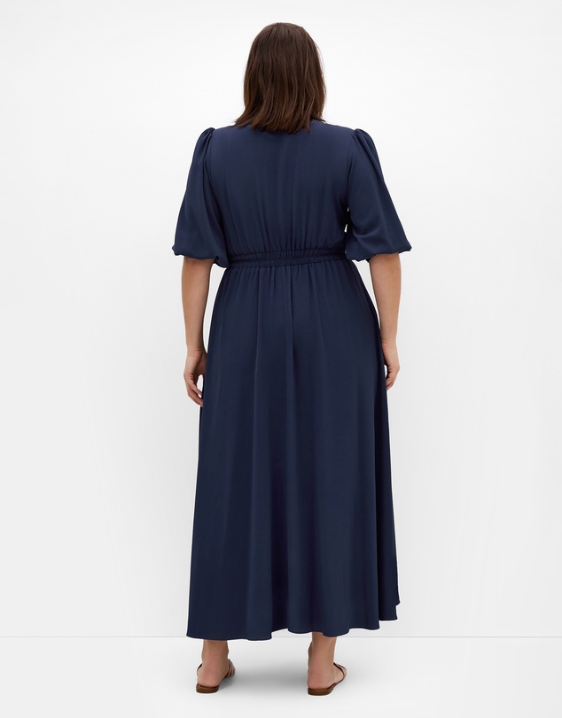 City Chic - Plus sizeJolene V Neck Maxi Dress - navy