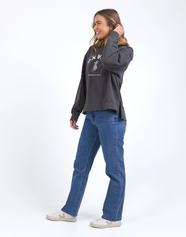 Foxwood - Effortless Crew Iron Grey