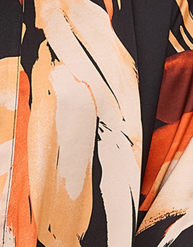 Sans Complexe - Pure Chic Floral Print Short Viscose Satin Robe