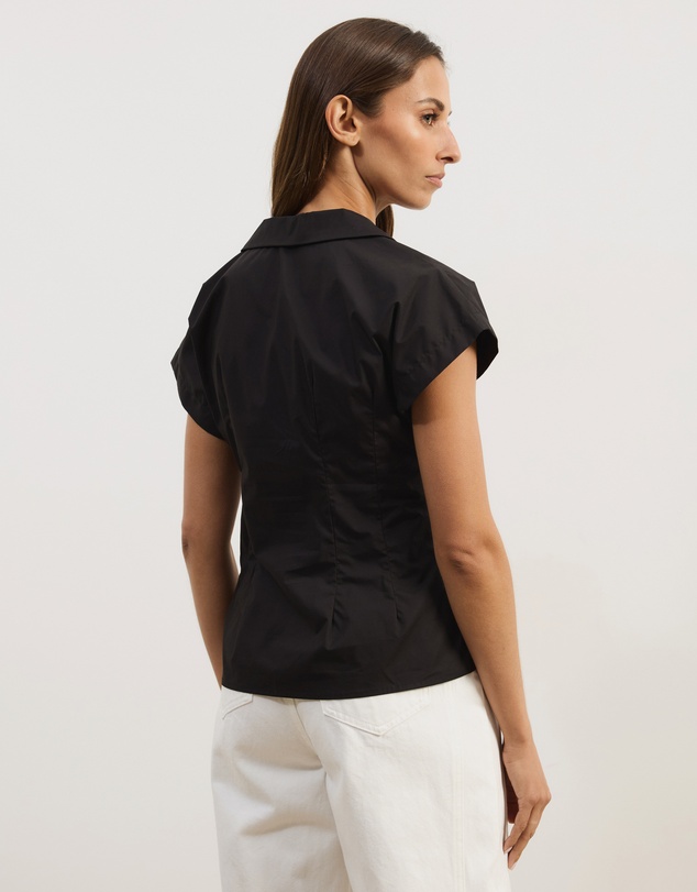 Atmos&Here - Marcy Pin Tuck Short Sleeve Shirt