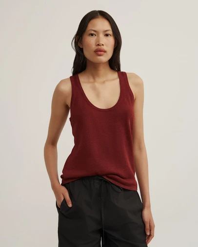 Witchery - Linen Scoop Knit Tank