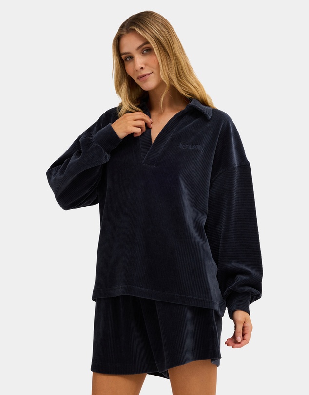 Billabong - Womens Good Day 2 Polo Long Sleeve Shirt