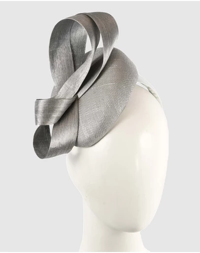 Max Alexander - SIlver Pillbox Racing Fascinator