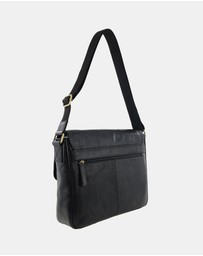 Pierre Cardin - Pierre Cardin Men's Leather Classic Messenger/Computer Bag