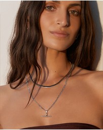 Arms Of Eve - Sylvia Silver Snake Chain Necklace
