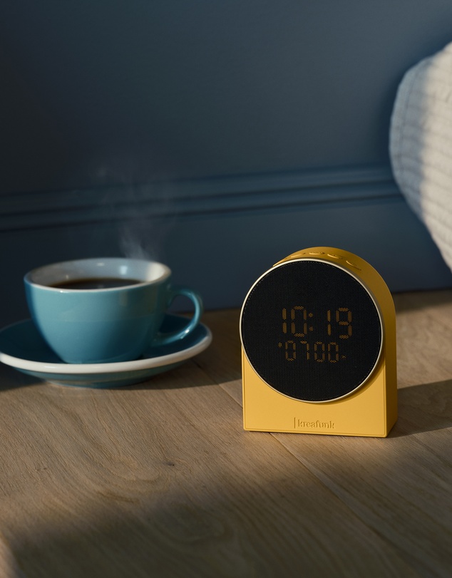 Kreafunk - Kreafunk Ivy Alarm Clock W/ Bluetooth Speaker - Mango Burst
