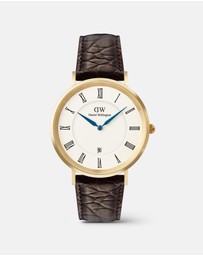 Daniel Wellington - Classic 40mm Roman Numerals Date Croc Belly
