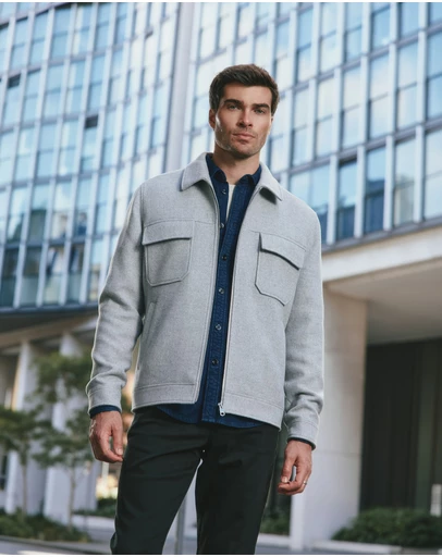 Tarocash - Linden Wool Zip Jacket