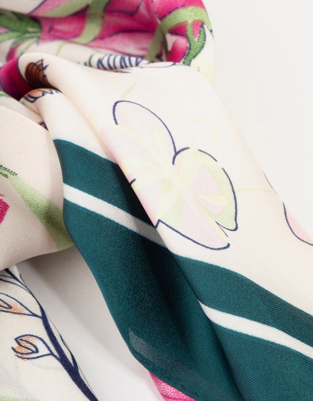 Lovisa - Multicoloured Flower Fabric Orchid Scarf