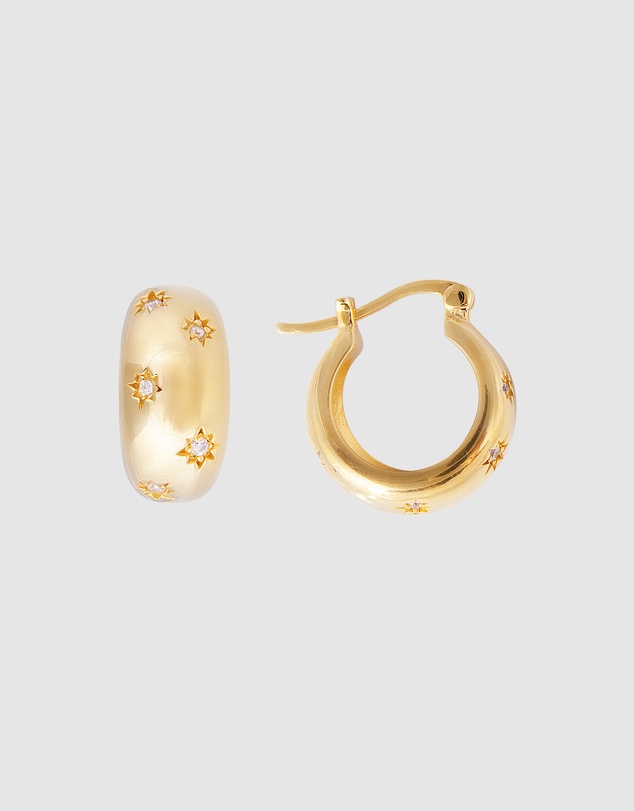 FAIRLEY - Starburst Flared Hoops