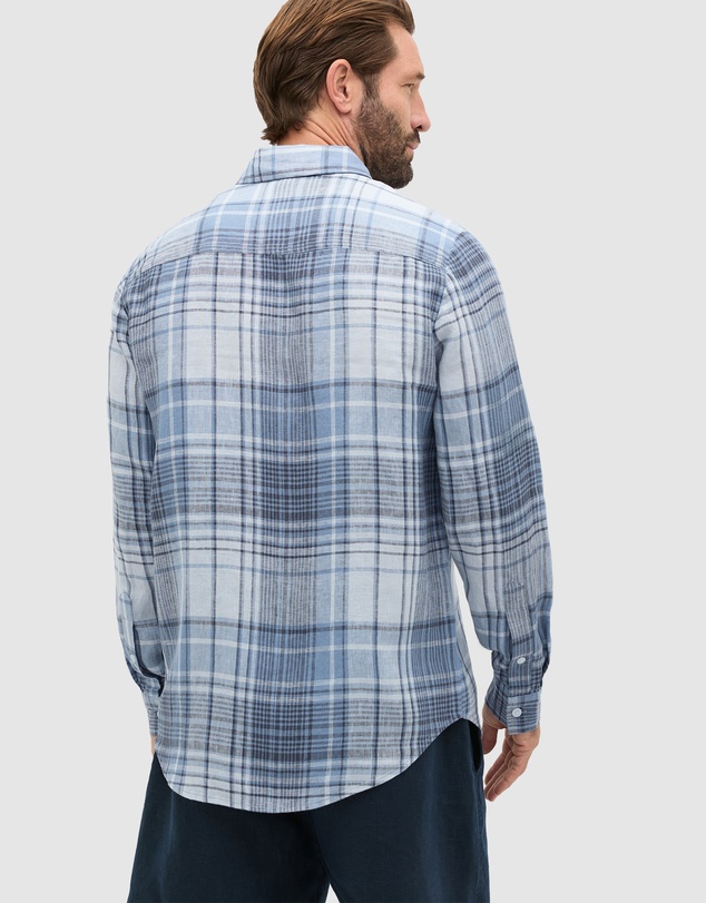 Seed Heritage - L/S Check Linen Shirt