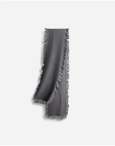 Ozwear Connection Uggs - Ugg Fringed Check Wool Scarf Grey