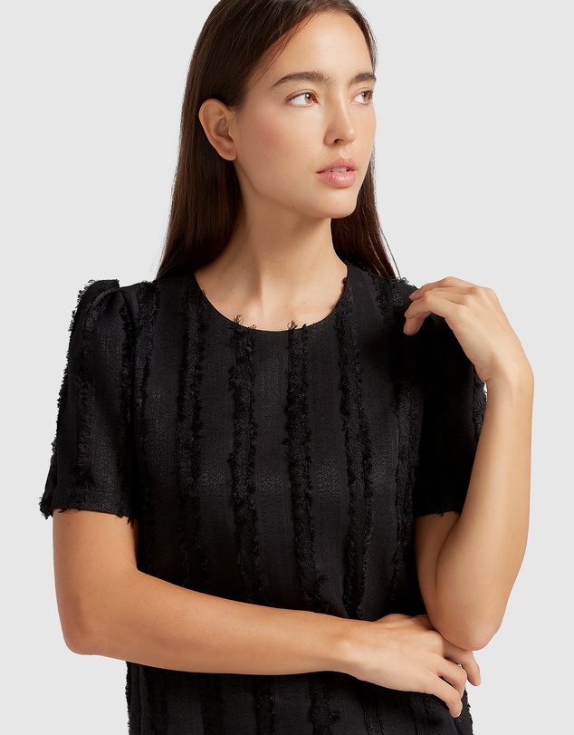 Belle & Bloom - Star Child Textured Mini Dress