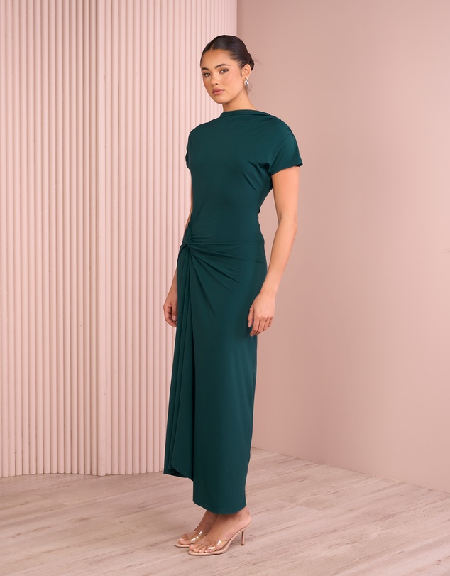 Azzurielle - Reynolds Boat Neck Maxi Dress