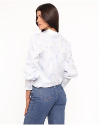 Petal & Pup - Parsons Blouse - Blue Floral