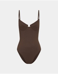 Subtitled - Rib Underwire One Piece Bikini