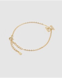 Izoa - Crystal Letter Z Bracelet