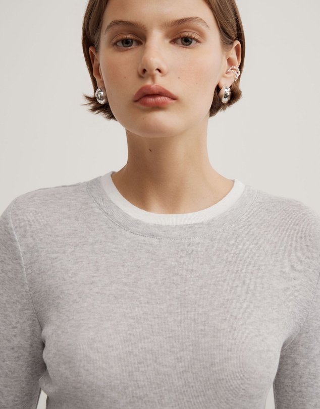 Witchery - Contrast Trim Long Sleeve Top