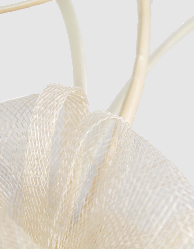 Max Alexander - Sinamay Cream Flower Racing Fascinator