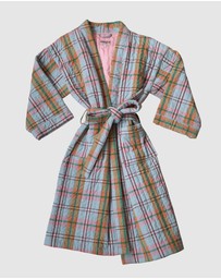 Mosey Me - Confetti Plaid Quilted Robe