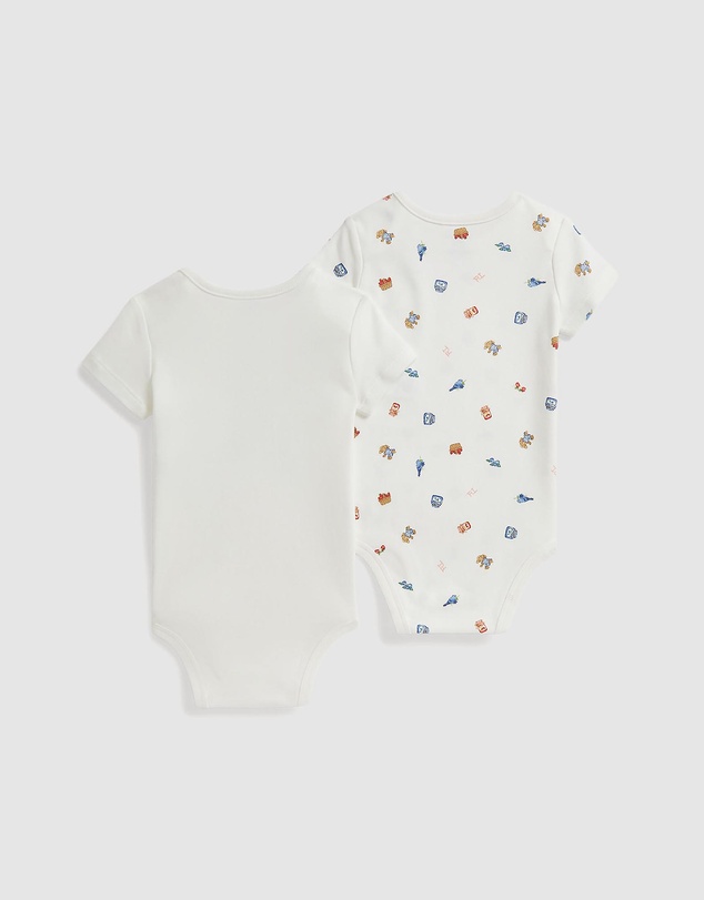 Polo Ralph Lauren - Polo Bear Cotton Bodysuit 2-Pack - Babies