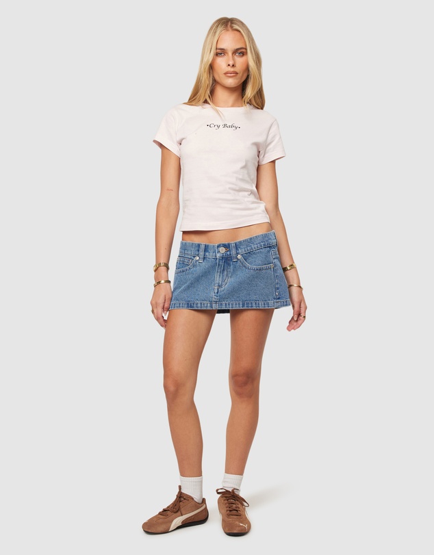 Abrand - 00 Super Low Mini Skirt