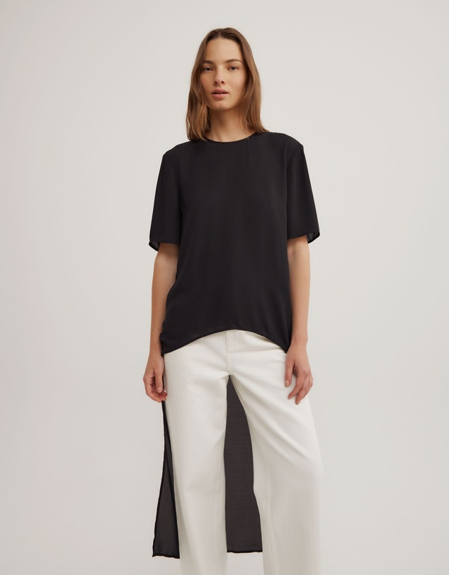 Witchery - High Low Woven Top