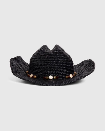 Subtitled - Connie Raffia Cowboy Hat