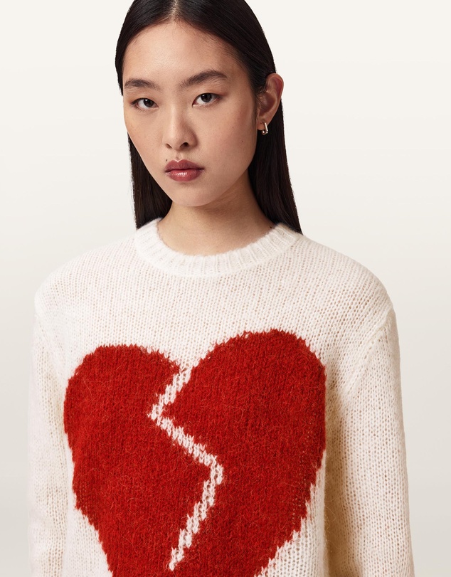 AllSaints - Luvheart Wool-Alpaca Blend Crew