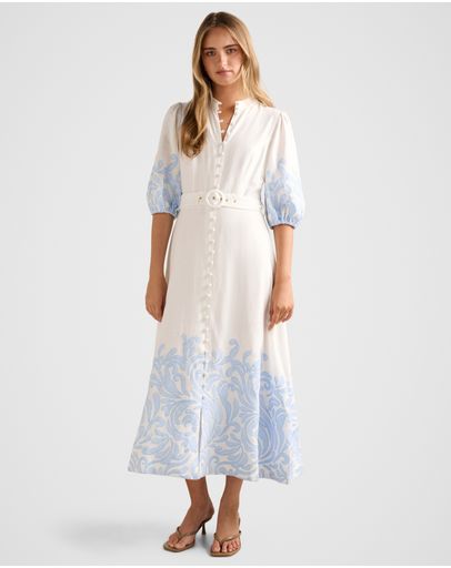 Blue Mael Embroidery