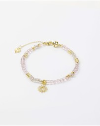 Wanderlust + Co - Sun Hues Beaded Gold Bracelet