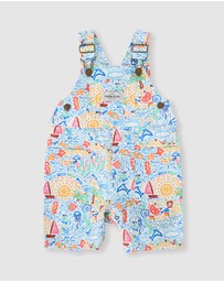 Goldie + Ace - Summer Bay James Pocket Overalls - Babies-Kids