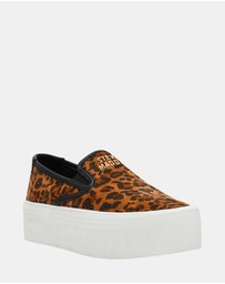 Steve Madden - Clifftop-L Leopard Suede Sneakers