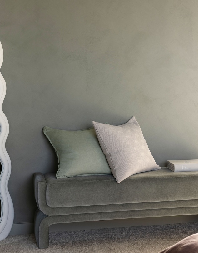 Bambury - Eva Square Cushion Pebble